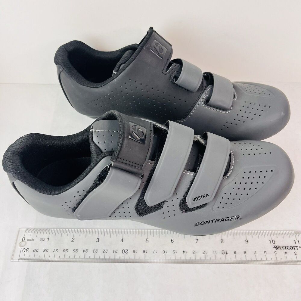 Bontrager Vostra Road Cycling Shoes Gray 3 Strap SPD Women US 9.5 EU 41 - Picture 3 of 16